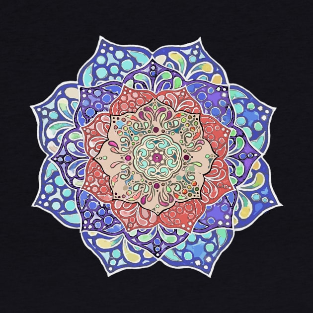 Rosy Mandala by Bubba C.